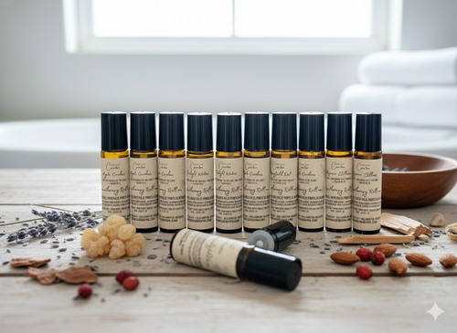Spirit Led Creative aromatherapy roll-on displayed on natural surface | Michigan made