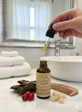 Ironwood Depths botanical beard serum 1 oz with grounding essential oils for beard conditioning | Small batch, Michigan made

