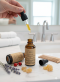 Quiet Harbor conditioning beard serum 1 oz with calming botanical oils for soft beard | Small batch, Michigan made

