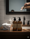 Quiet Harbor beard wash 8 oz with calming lavender and cedarwood essential oils | Small batch, Michigan made

