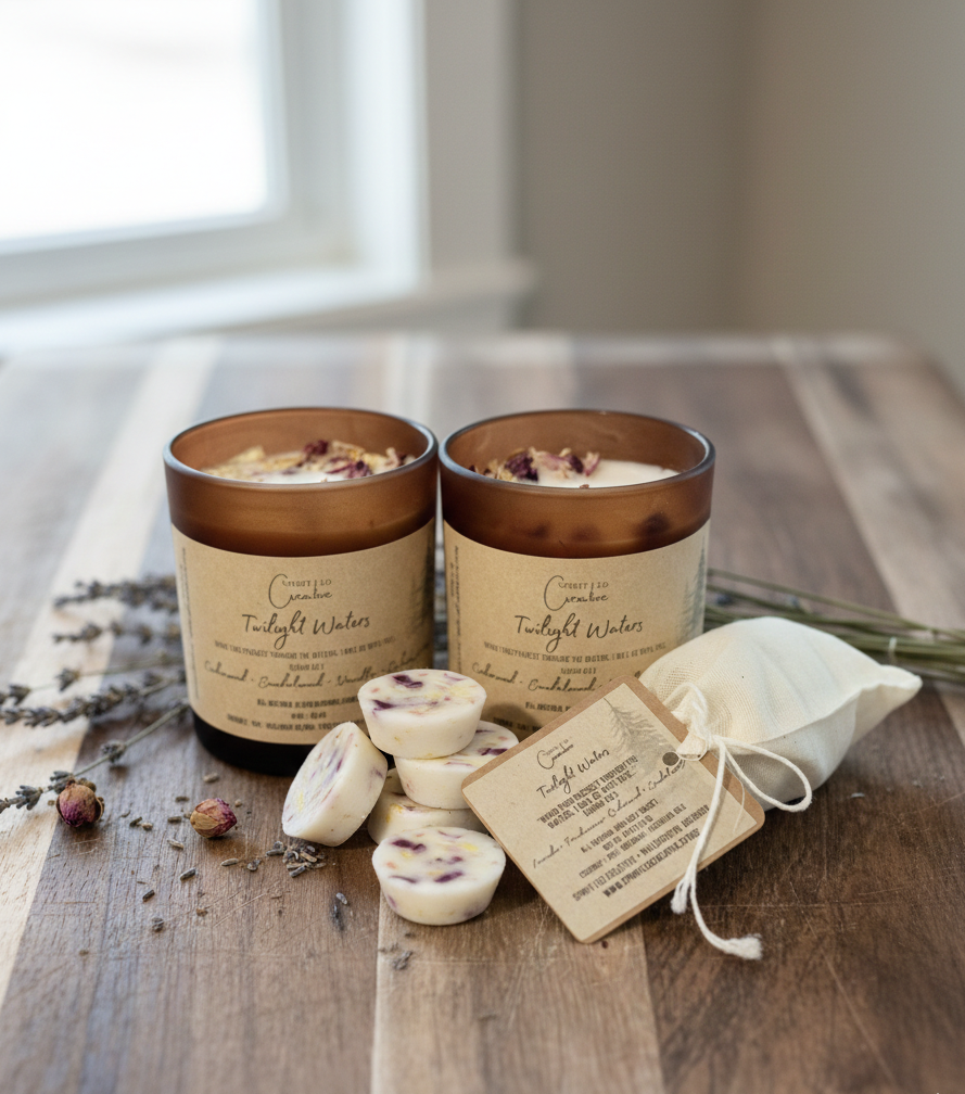 Twilight Waters Candle | Hand-Poured Coconut Soy Beeswax Candle