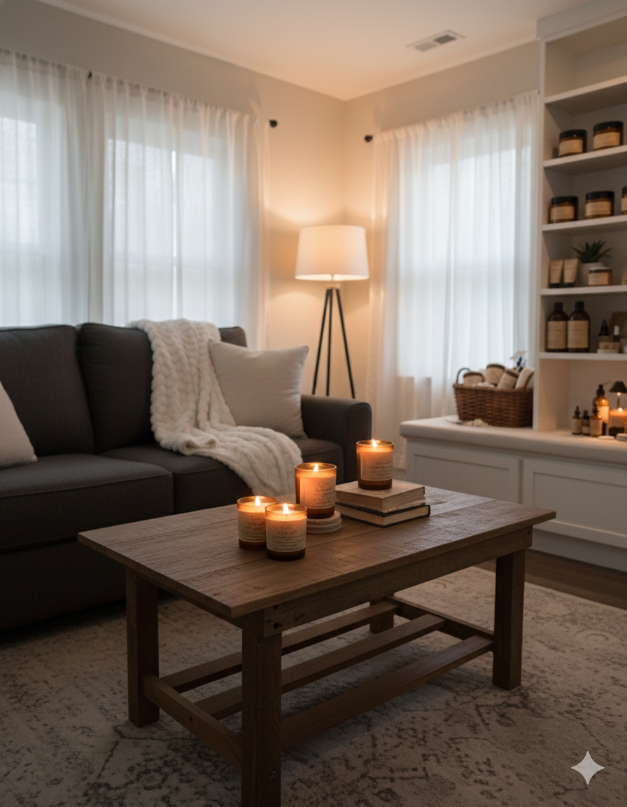 Quiet Harbor Candle | Hand-Poured Coconut Soy Beeswax Candle