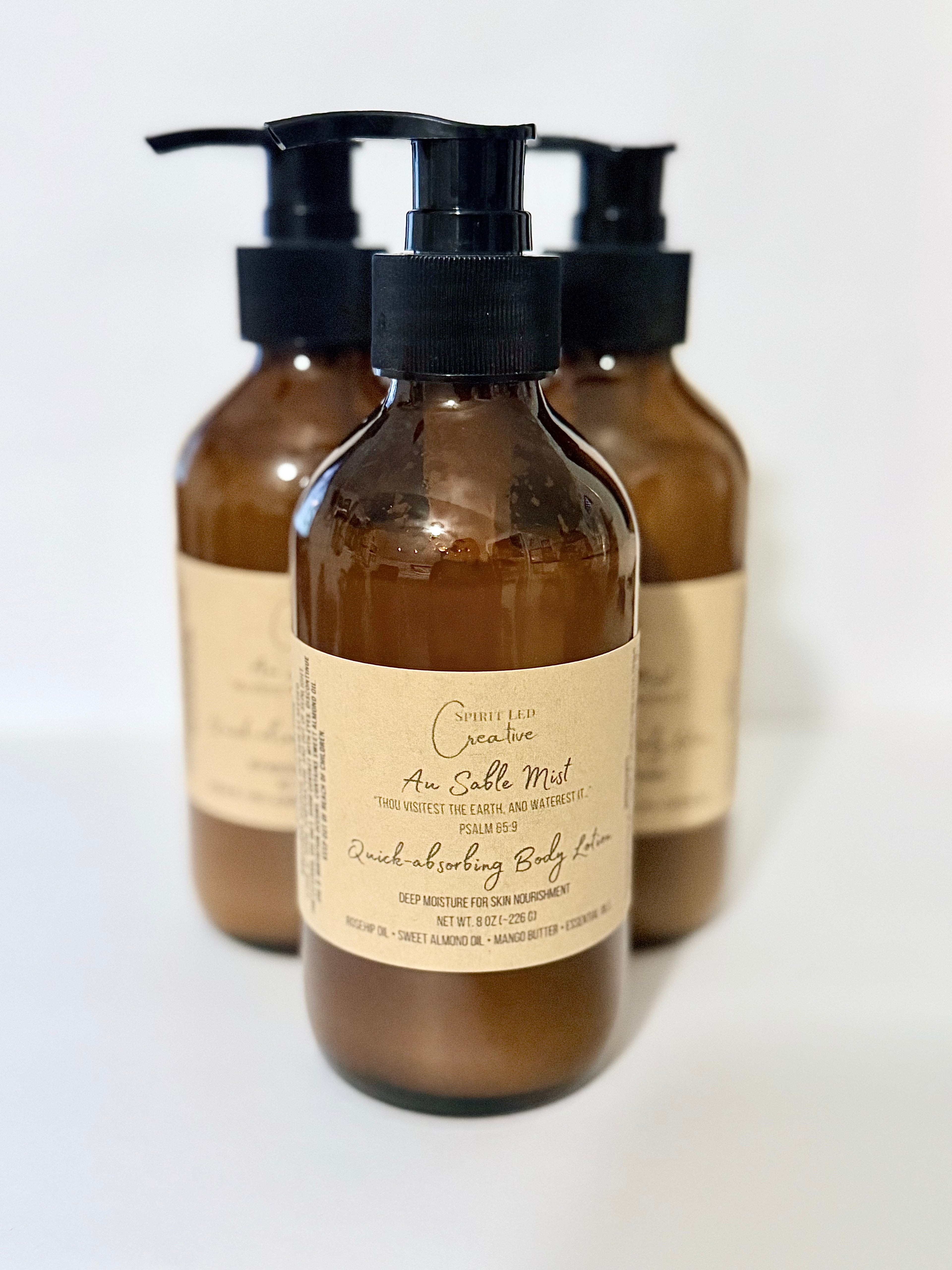 Au Sable Mist Aromatherapy Body Lotion (8 oz) | Refreshing Botanical Moisturizer
