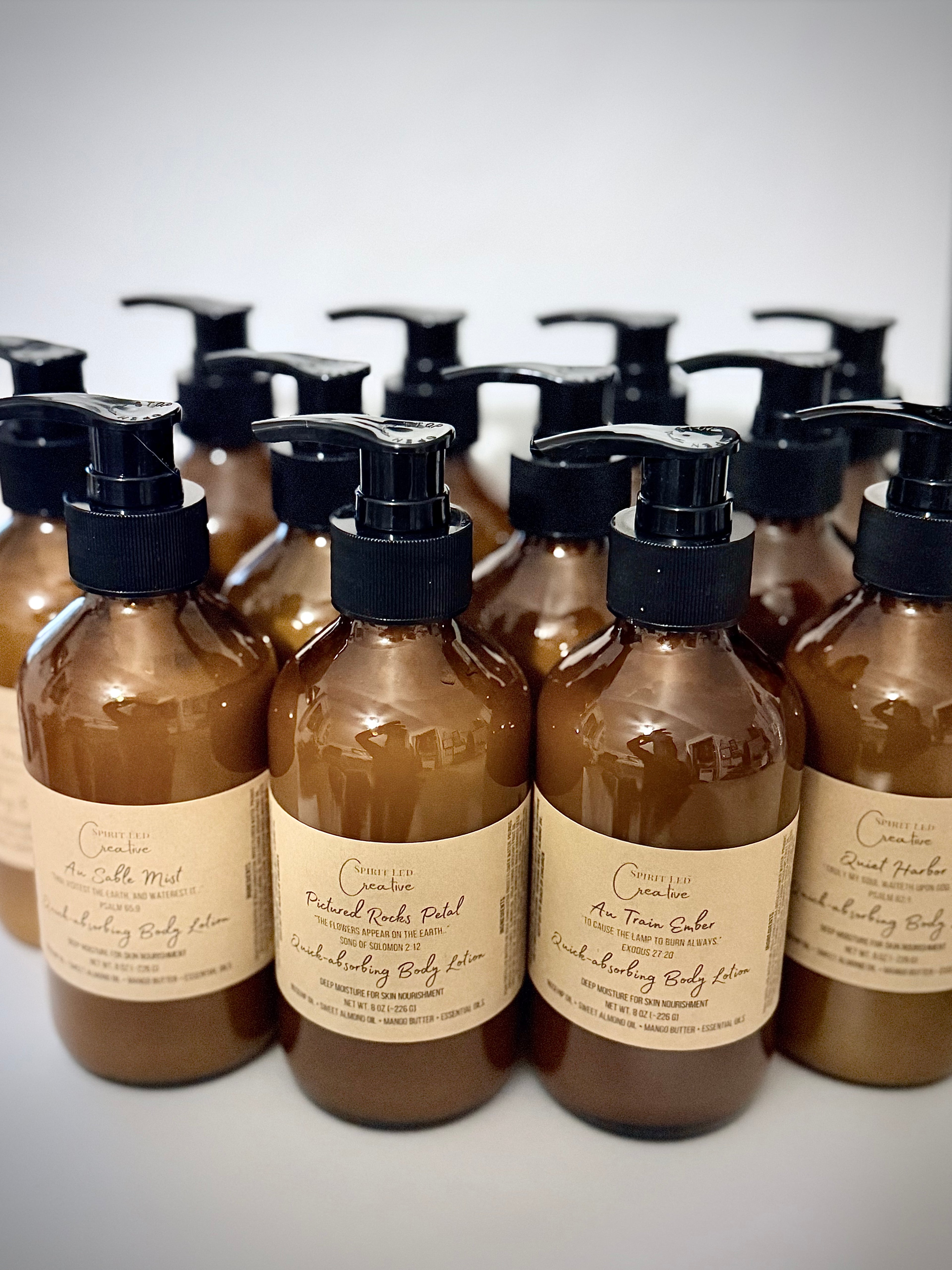 Au Train Ember Aromatherapy Body Lotion (8 oz) | Warm Resin Botanical Moisturizer