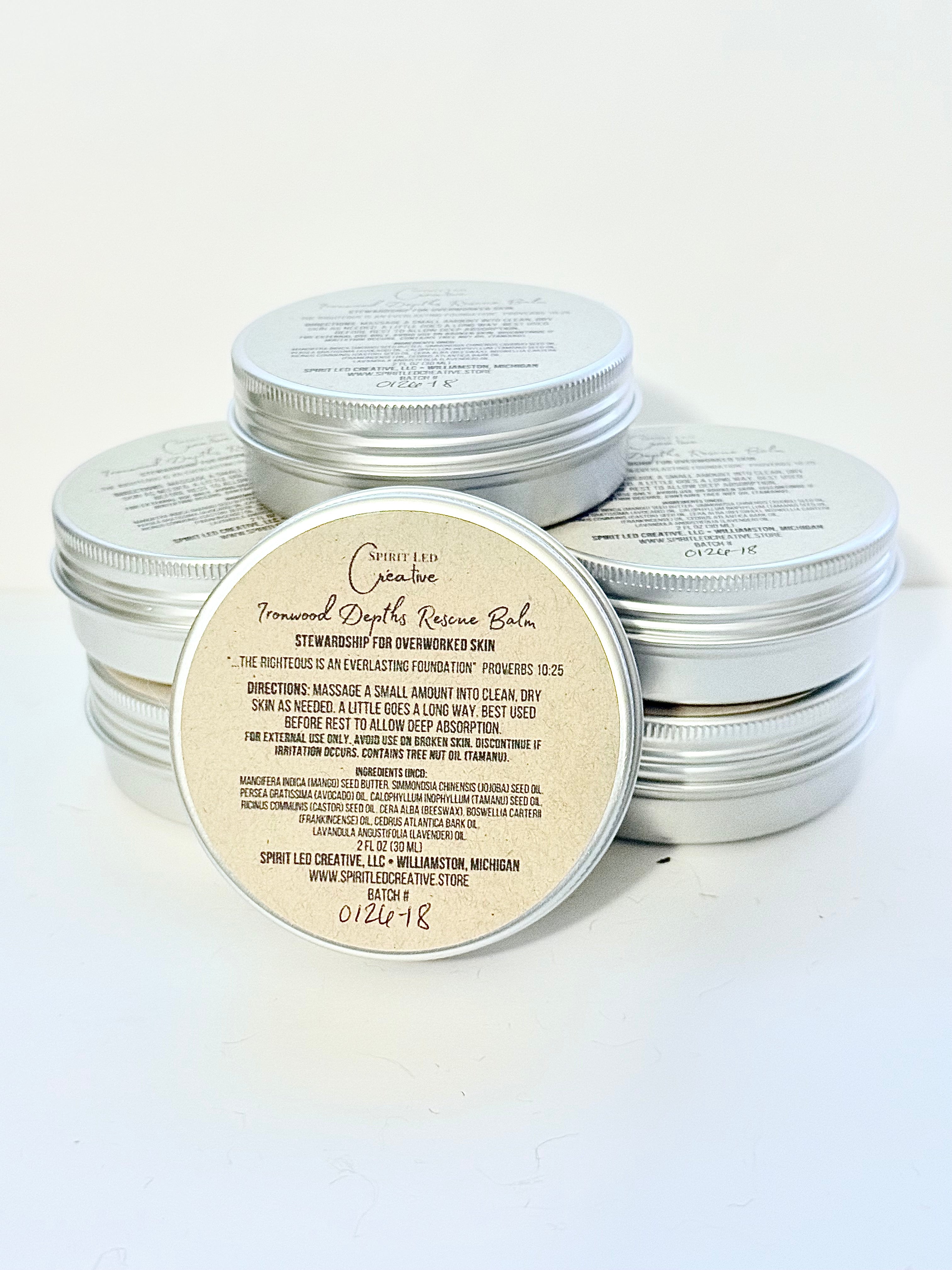 Ironwood Depths Rescue Balm | Protective Botanical Salve for Dry, Overworked Skin
