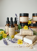 Natural skincare bundle late winter renewal set botanical products handcrafted Michigan | Spirit Led Creative