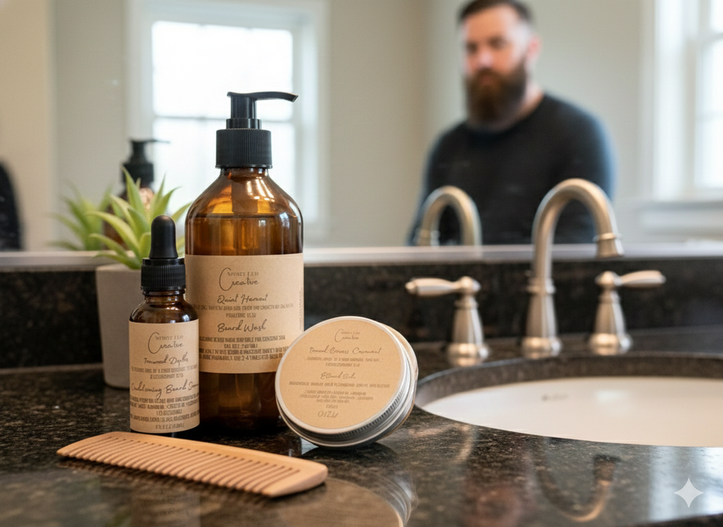 Beardruff Care Beard Wash (8 oz) | Targeted Beard Wash for Dry, Flaky Beards