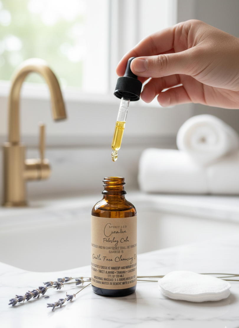 Petoskey Calm Gentle Face Cleansing Oil (1 oz) | Botanical Makeup Remover