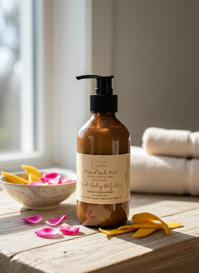 Pictured Rocks Petal Aromatherapy Body Lotion (8 oz) | Bright Botanical Moisturizer