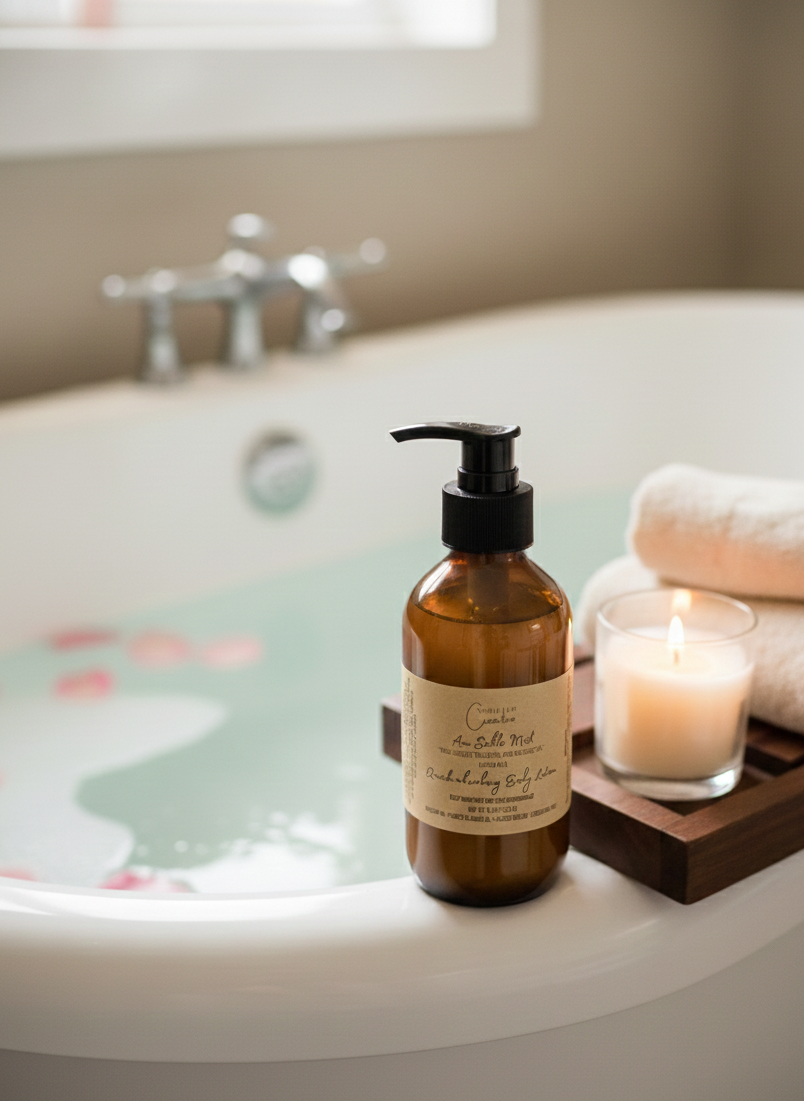 Au Sable Mist Aromatherapy Body Lotion (8 oz) | Refreshing Botanical Moisturizer