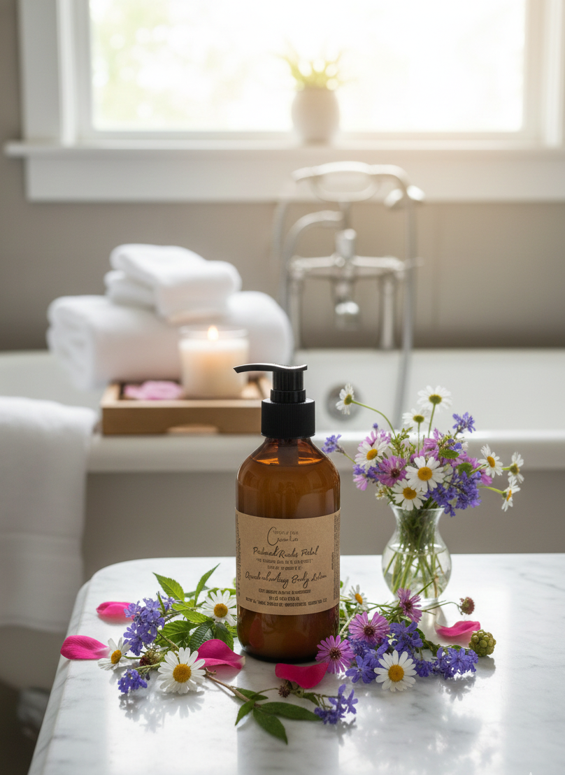 Pictured Rocks Petal Aromatherapy Body Lotion (8 oz) | Bright Botanical Moisturizer