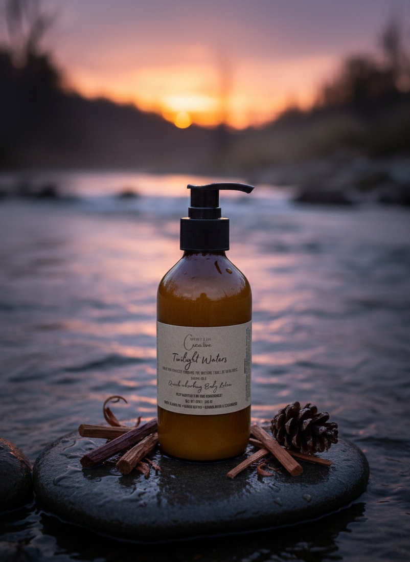 Twilight Waters Aromatherapy Body Lotion (8 oz) | Grounding Botanical Moisturizer