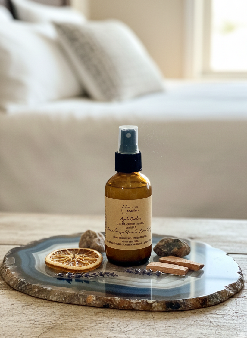 Agate Gardens Room & Linen Spray | Natural Essential Oil Spray (4 oz)