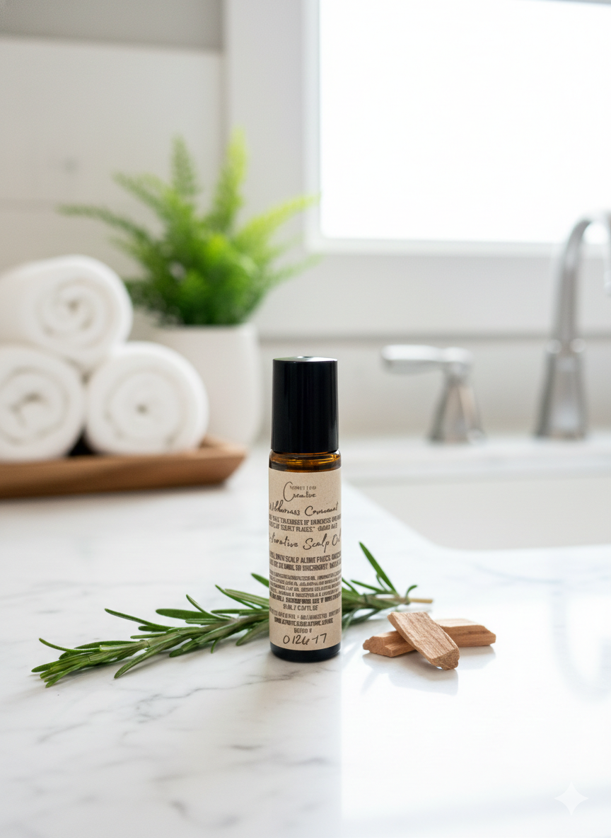Wilderness Covenant Restorative Scalp Oil  natural botanical and essential oils for scalp health made in Michigan | Spirit Led Creative