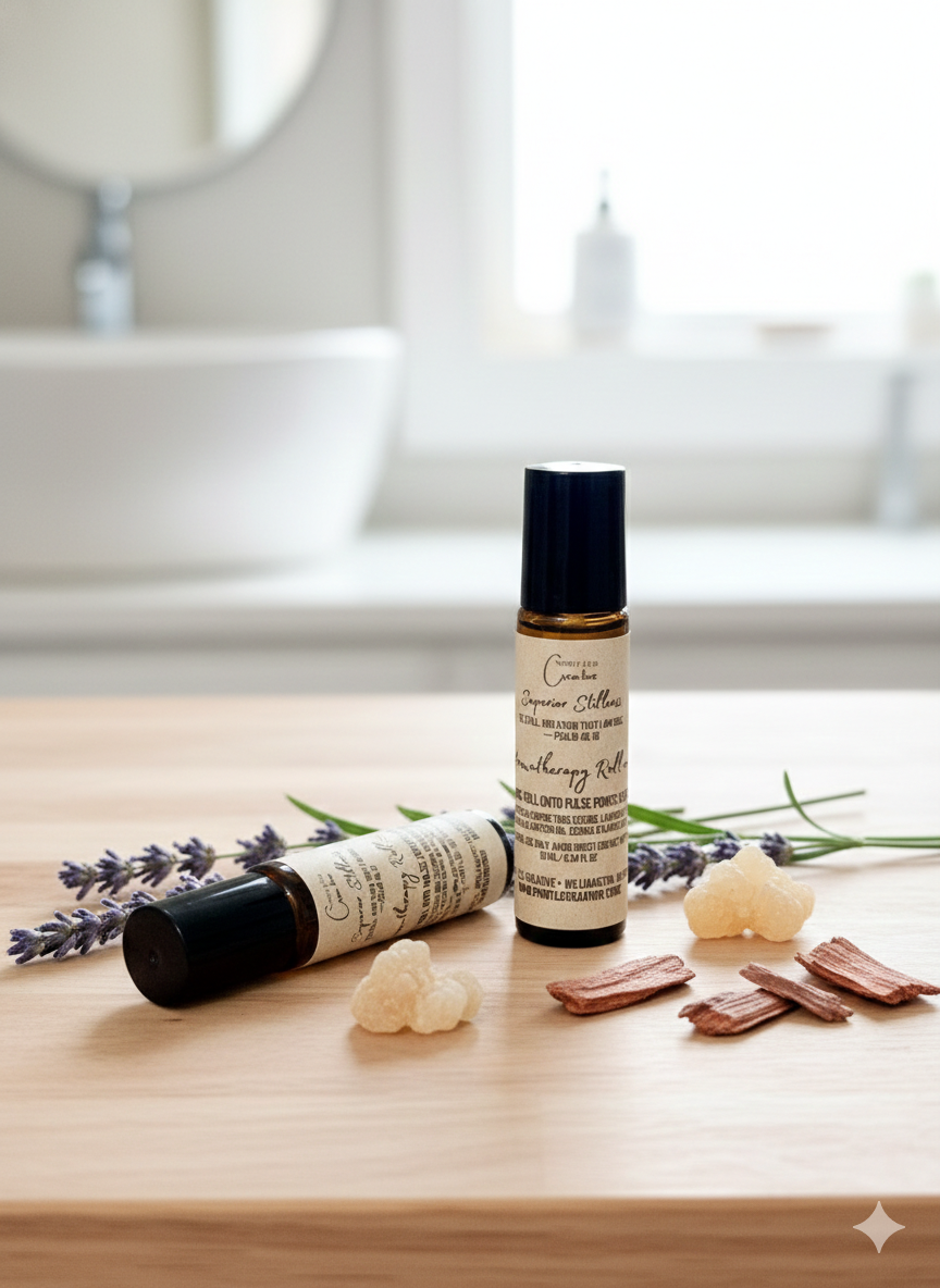 Aromatherapy Roll-On | Essential Oil Blend for Calm, Rest & Presence